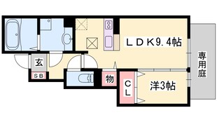 クラージュKSの物件間取画像